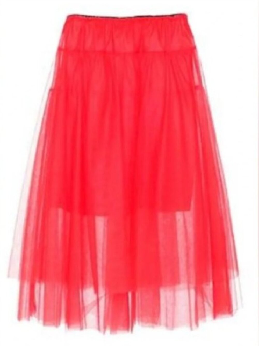 NWT Twinset Simona Barbeieri red tulle skirt size IT44 Large